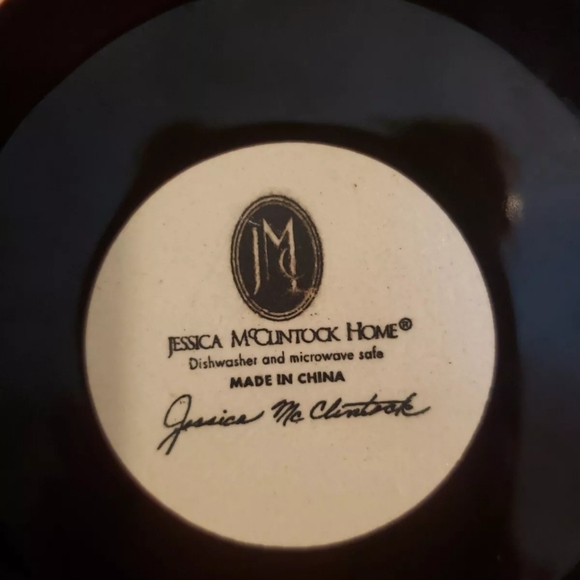 Jessica McClintock 2 Cereal/soup Bowls Leaves pattern, stoneware - Picture 3 of 3